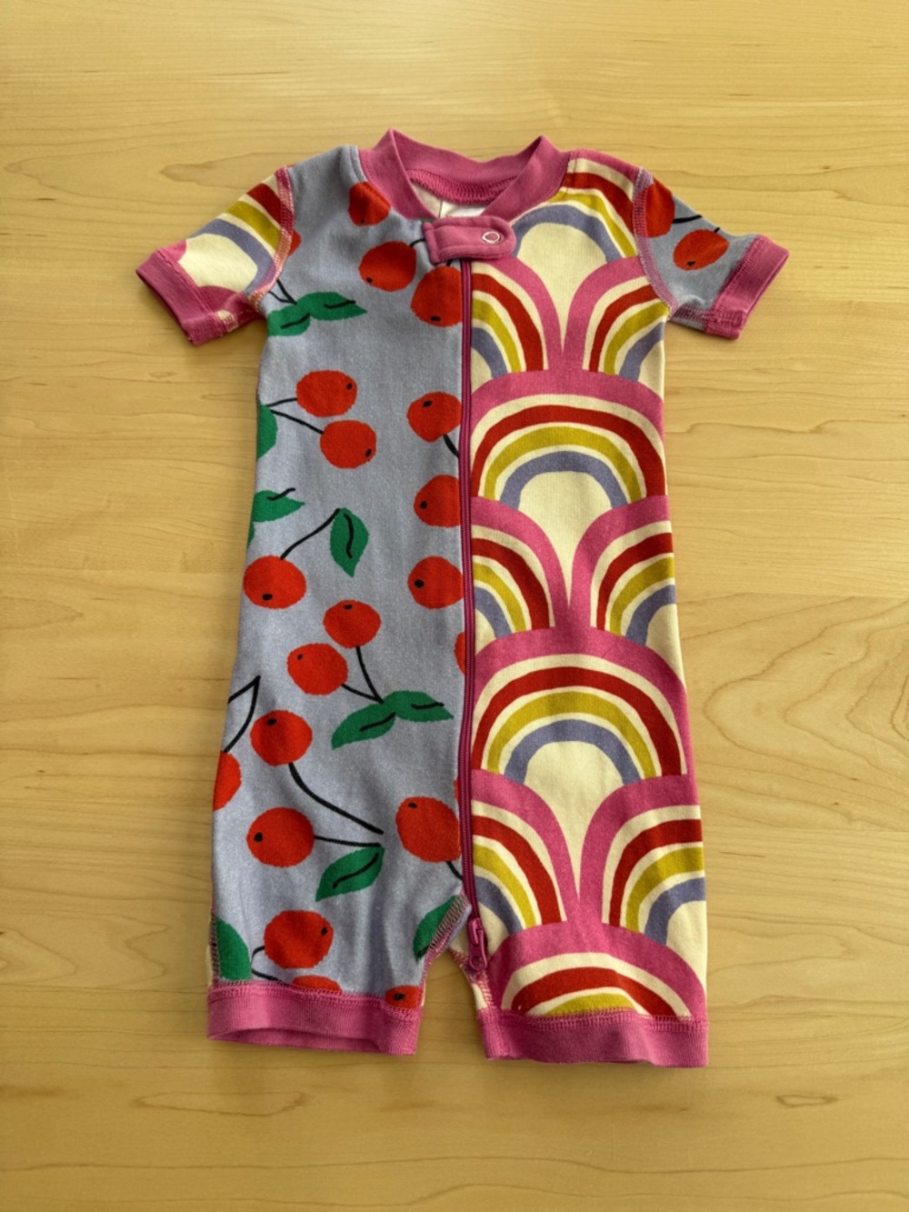 Hanna Anderson 2-way Zip Shortie Sleeper Size 6-12m